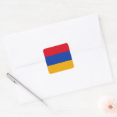 armenische Flagge Quadratischer Aufkleber (Umschlag)