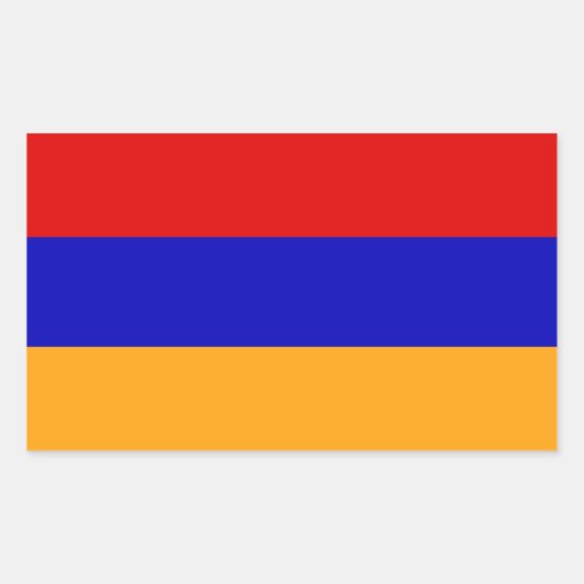 armenische Flagge Rechteckiger Aufkleber (Vorderseite)