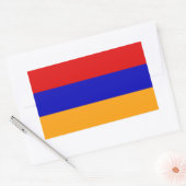 armenische Flagge Rechteckiger Aufkleber (Umschlag)