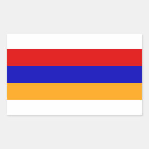 armenische Flagge Rechteckiger Aufkleber