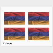 armenische Flagge Rechteckiger Aufkleber (Blatt)