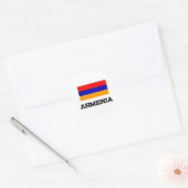 armenische Flagge Runder Aufkleber (Umschlag)