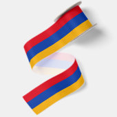 Armenische Flagge Satinband (Rückseite)