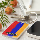 Armenische Flagge Schlüsselanhänger (Vorderseite rechts)