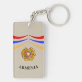 armenische Flagge Schlüsselanhänger (Rückseite)