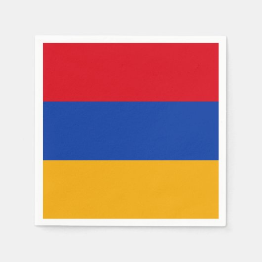 armenische Flagge Serviette (Vorderseite)