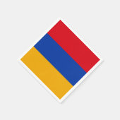 armenische Flagge Serviette (Ecke)
