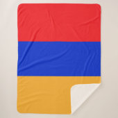 Armenische Flagge Sherpadecke (Vorderseite)