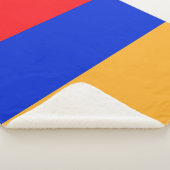 Armenische Flagge Sherpadecke (3/4)