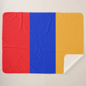 Armenische Flagge Sherpadecke (Vorderseite (Horizontal))