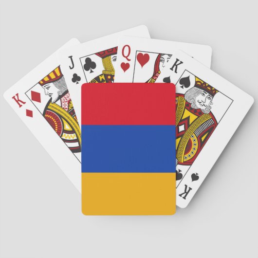 armenische Flagge Spielkarten (Rückseite)