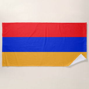 Armenische Flagge Strandtuch