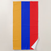 Armenische Flagge Strandtuch (Vorderseite)