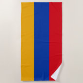 armenische Flagge Strandtuch (Vorderseite)