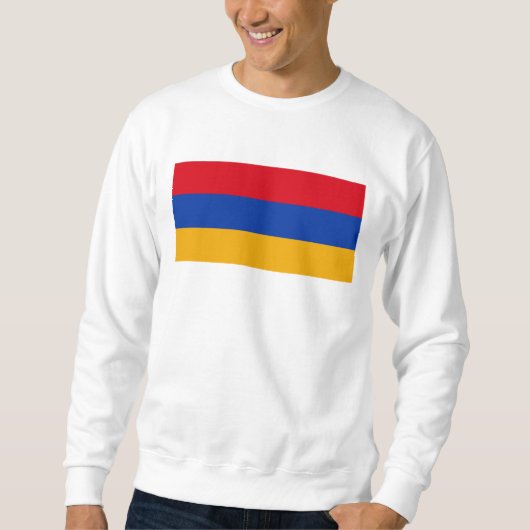 armenische Flagge Sweatshirt (Vorderseite)