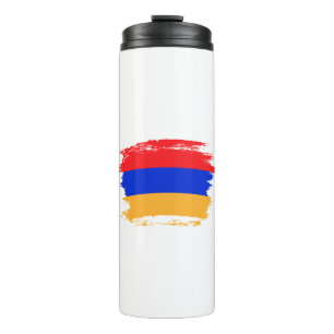 Armenische Flagge Thermosbecher