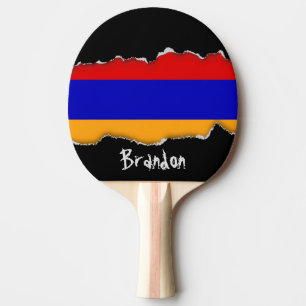 Armenische Flagge Tischtennis Schläger