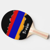 Armenische Flagge Tischtennis Schläger (Seitenansicht)