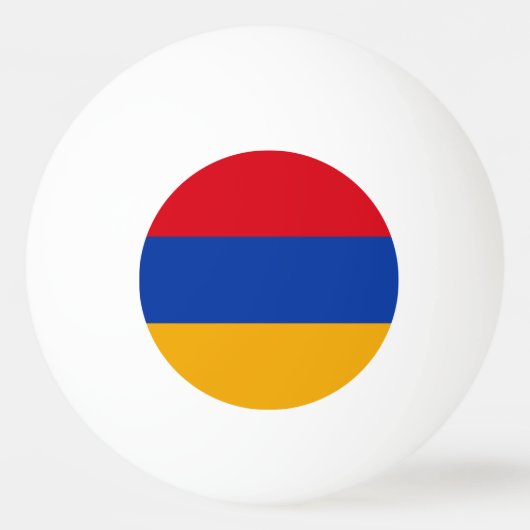 armenische Flagge Tischtennisball (Vorderseite)