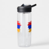 Armenische Flagge Trinkflasche (Links)