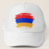 Armenische Flagge Truckerkappe (Vorderseite)