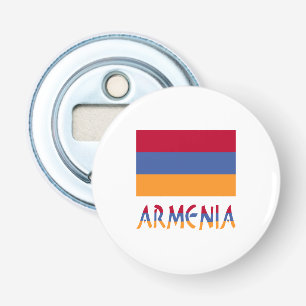 Armenische Flagge und Armenien in Flaggenfarben Flaschenöffner
