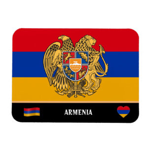Armenische Flagge und Armenien - Länderreisen / Ar Magnet