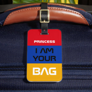 Armenische Flagge und Armenien - Reise /Personalis Gepäckanhänger