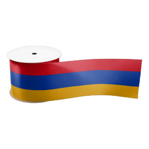 Armenische Flagge und Armenien - Reisen, Urlaub/Sp Satinband