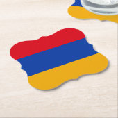 armenische Flagge Untersetzer (angewinkelt)