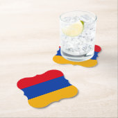 armenische Flagge Untersetzer (Vor Ort)