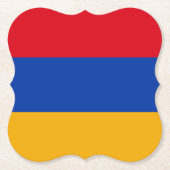 armenische Flagge Untersetzer (Vorderseite)
