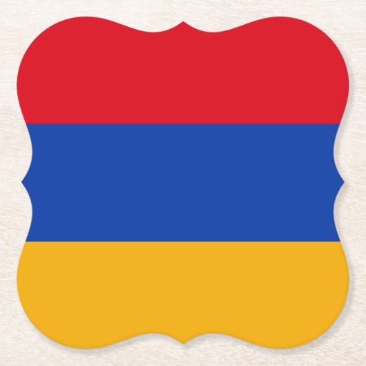armenische Flagge Untersetzer (Vorderseite)
