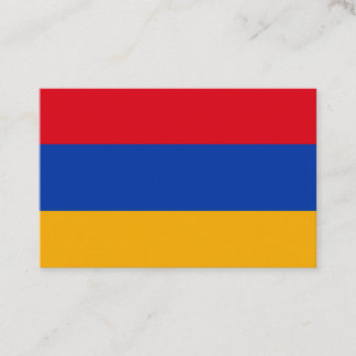 Armenische Flagge - Visitenkarte