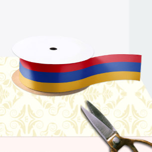 Armenische Flaggenbänder, armenische Mode /Sport Satinband