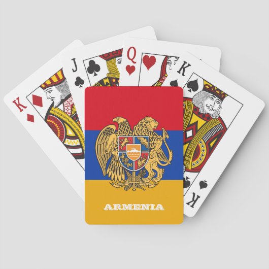 Armenische Flaggenspiele, Armenien Spielkarten (Rückseite)