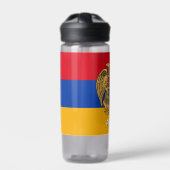 Armenische Flasche, patriotische armenische Flagge Trinkflasche (Vorderseite)