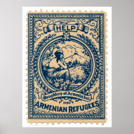 Armenische Flüchtlinge 1920 Weihnachtsfest-Siegel Poster