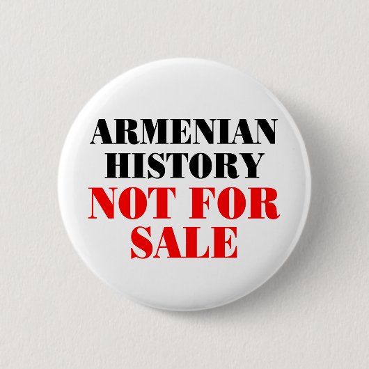 Armenische Geschichte: Nicht für Verkauf Button (Vorderseite)