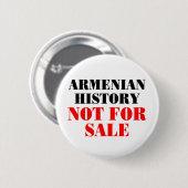 Armenische Geschichte: Nicht für Verkauf Button (Vorne & Hinten)