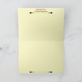 Armenische Granatapfelkarte Feiertagskarte (Innenseite)