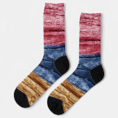 Armenische Holzflagge Socken (Linkes Detail)