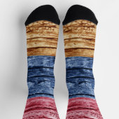 Armenische Holzflagge Socken (Oben)