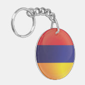 Armenische Icon-Flagge Schlüsselanhänger (Vorderseite links)