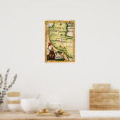 Armenische Karte von 1684 Poster (Küche)