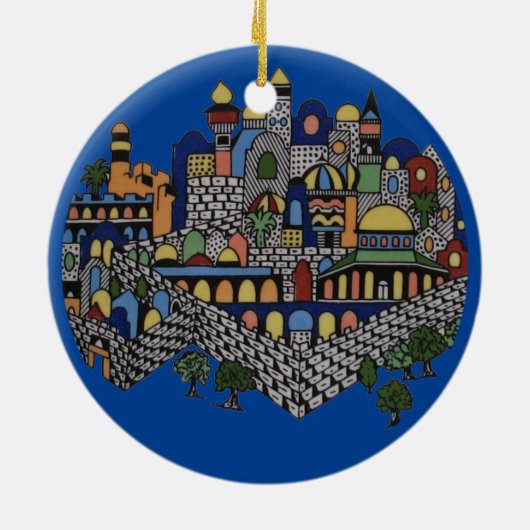 Armenische Keramik Jerusalem Keramik Ornament (Hinten)