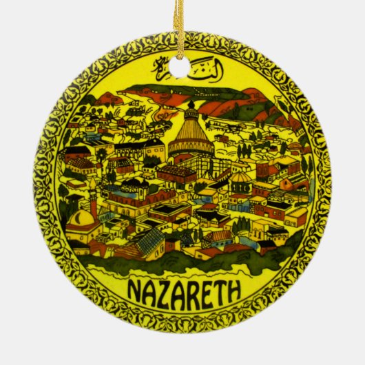 Armenische Keramik Nazareth Keramik Ornament (Hinten)