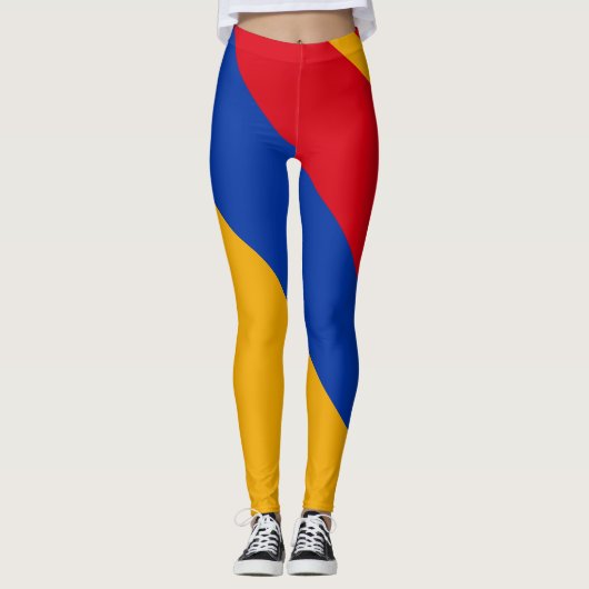 Armenische Leggings unter Flagge (Vorderseite)