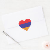 Armenische Liebe Flaggenstempel Herz-Aufkleber (Umschlag)