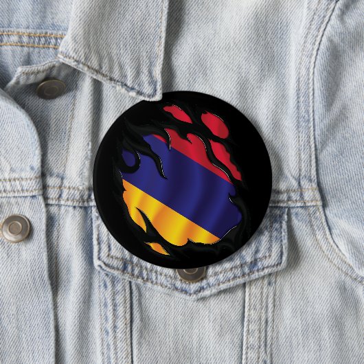 Armenische Rippfahne Button (Beispiel)